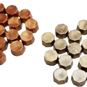 Sigillvax i två kulörer